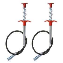 HARFINGTON 2pcs Flexible Grabber Claw Pick Up Tool 0.47" Dia. 24" 4 Claws Stainless Steel Cleaning Hook Unclog Sink Sewer Hair Drain Cleaner Tool Sink Unclogger for Toilet Bathtub Sewer