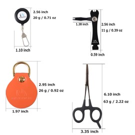 Maximumcatch Maxcatch Fly Fishing Tool and Accessories Combo Kit Vest Pack Tool Combo (Black Accessories)