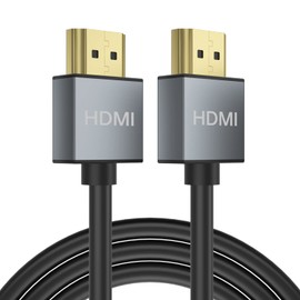 Yinker Pack of 2 4K HDMI Cable 2 m, 4K @ 60Hz High Speed HDMI 2.0 Cable, HDCP 2.2 18Gbps HDR 32AWG for TV Projects Monitors Films Game Consoles 2 m Pack of 2