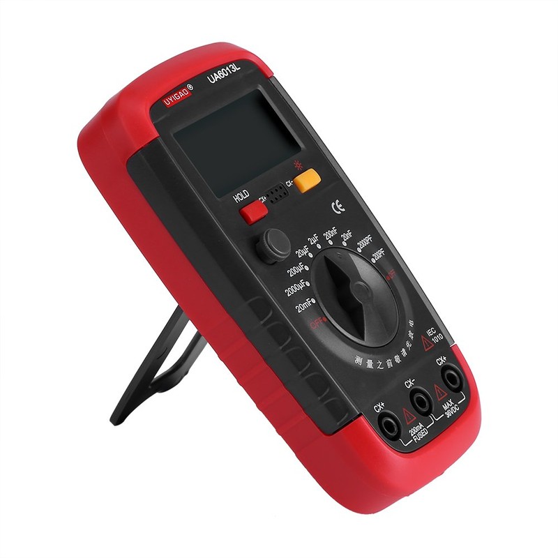 Medidor de Capacitancia Condensador de Capacitancia con Pilas Digital Tester