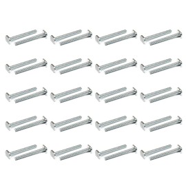 POWERTEC 1/4"-20 T Track Bolts 40 Pack for T Track, 2-1/2 Inch Long T Slot Bolts for Universal T Track, T Track Accessories for Woodworking Jigs and Fixtures (QTB1005-P2)