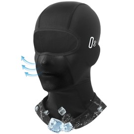 Summer Balaclava for Men and Women, Cooling Balaclava Breathable Balaclava with Glasses Holes for Outdoor Sports Cycling, Motorcycle, Bicycle