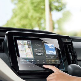 SKTU New Solio MA37S MA27S 9 Inch HD Display Car Navigation Film Tempered Glass 9H Hardness LCD Protective Film High Sensitivity Touch Anti-Fingerprint Anti-Scratch Anti-Dirt Shatterproof Bubble Free