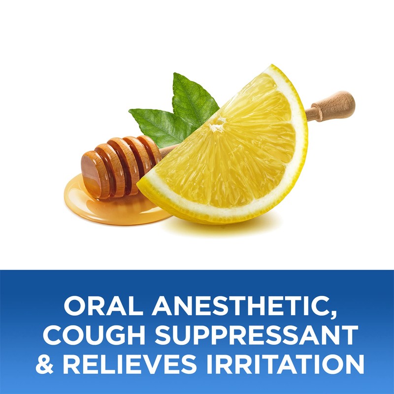 Sucrets Sucrets Sore Throat & Cough Lozenges, Honey Lemon, 18