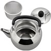 Wahei Freiz SR-97 Round Teapot with Handle, Stainless Steel, Sensha