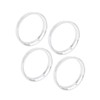 ACROPIX 72.6 to 64.1 mm Hub Centric Rings Silver Tone