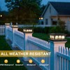 Melunar Solar Post Cap Lights Outdoor, 8 Pack Fence Post