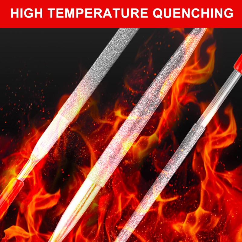 10 Pcs Mini Diamond Needle Files Set for Jewelers -