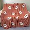Cozy Football Pattern Blanket Perfect Lightweight Bedding for Adults, Soft,