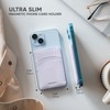 VULKIT Magnetic Card Holder for Cell Phone Slim Leather Women