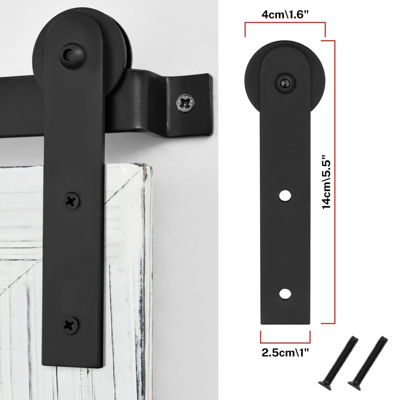 COGOOD Farmhouse Barn Door Mirror - 26" X 17" Rustic