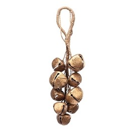 Napco Jingle Bells - 8.75 Inch Gold Metal Decorative Hanging Ornament
