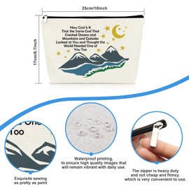 Inspiring Gifts Inspirational Gift for Teen Girl Makeup Bag Motivational Gifts for Best Friends Sister Daughter Niece Cosmetic Bag Birthday Christmas Graduation Gift Zipper Travel Toiletry Pouch