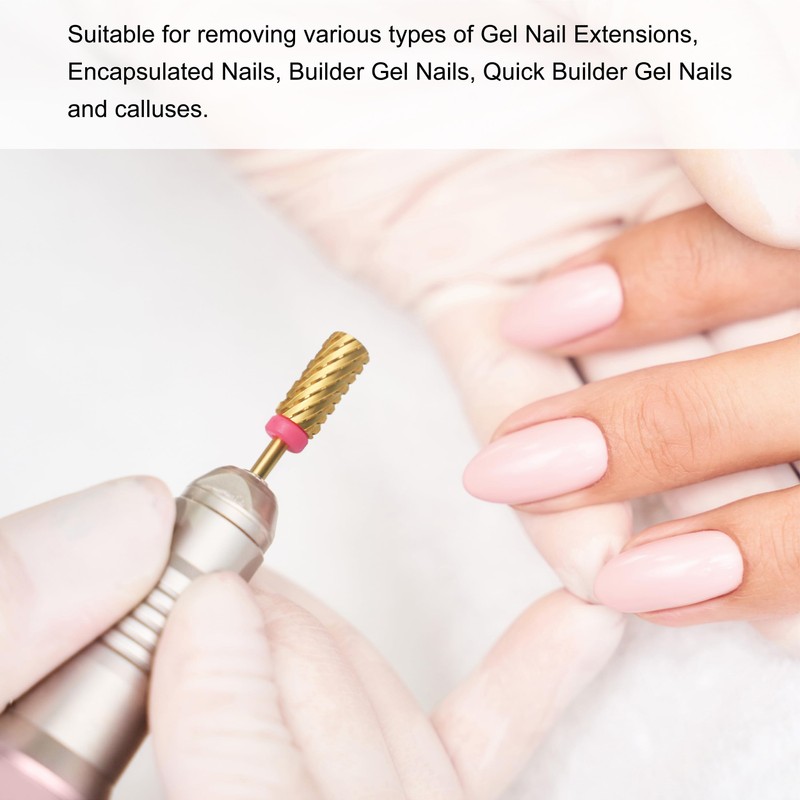 MIRACLE 3/32" Nail Drill Bits Crystal Top Large Barrel Head