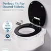SANILO Wooden Toilet Seat with Soft Close [ROUND] - Decorative,