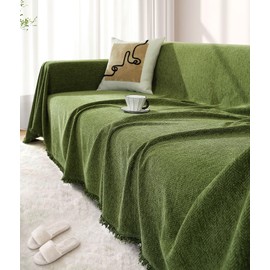 Beacon Pet Sofa Cover for Couch, Waterproof Couch Cover for 3 Seat Couch Dog Couch Cover Love Seat Couch Covers L Shape Sofa Slipcover (330gsm-Green, 71" X134")
