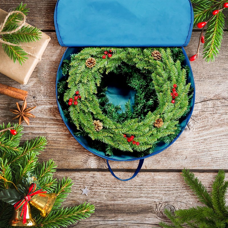 Storage Bag, Christmas Wreath Storage Container Bag, Christmas Hanging Wreath,