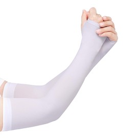 KIYORA Arm Cover, UV Protection, Cooling Sensation, Arm Cover, Sun Protection, Arm Sleeve, Women's, Men's, Long, UV Protection, Both Arms, Finger Type, Unisex, Sweat Absorbent, Quick Drying, Stretchy,