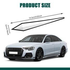 HQRNYP 4PCS Car Door Edge Guard Protector, Car Door Bumper Guards, PVC Anti-Scratch Bumper Trim Strips, Auto Accessories Vehicle Body Self Adhesive Protector Strips Universal for Most Vehicles (White)