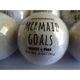 Onyx Bathouse Lot of 4 Bath Bomb Onyx Bathhouse Mermaid Goals Honey + Pear 4 oz each New