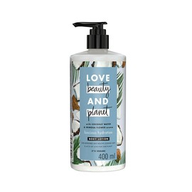 Love Beauty and Planet Luscious Hydration Body Lotion for Hydration Coconut Water & Mimosa Flower Natural Ingredients, Plant-Based Moisturizers, Vegan, Cruelty-Free 13.5 oz