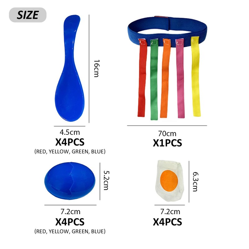 4 Sets Of Balancing Spoon Sets, 1 Set Of Tail