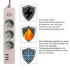 EVOELEC Power Strip 3-Way with 3 USB and Switch Multiple
