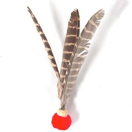 GoCat Kitty Kopter Cat Toy, Throw Toy with Feathers That Spins in The Air