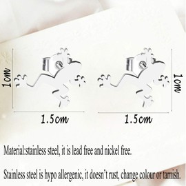 bobauna Leaping Climbing Frog Stud Earrings Frog Jewelry Rain Forest Frog Nature Inspired Gift For Frog Lovers (Frog earrings)