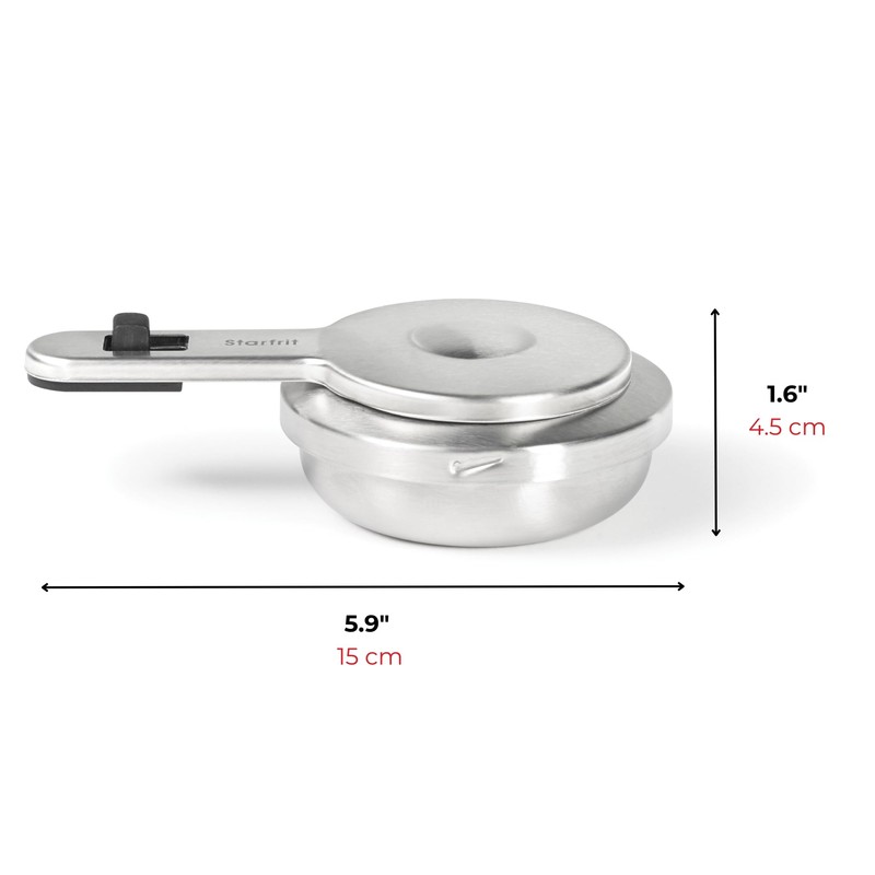 Starfrit Fondue Adjustable Safety Burner - Stainless Steel
