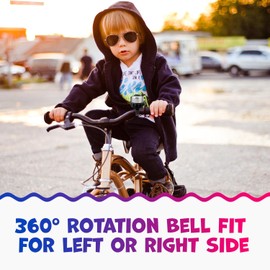 Kids Bike Bell - The Ultimate Mountain Bike Accessories For Your Young Cyclist! Elevate Their Kids Bike With An Exciting Bike Bell Boost Their Joy With Their Bicycle Bell On Your Toddler Bike (Black)