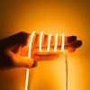 3mm COB Strip Light, DC 12V Golden Yellow 16.4ft Flexible