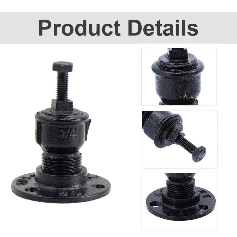 Handrail Holder Handrail Bracket Handrail Support Railing Brackets - Black