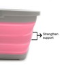 SAMMART Foldable Rectangular Basket/Bucket, 5 Litre, Rectangular, 5 Litre (5L