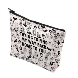 DJ Character Themed Gift Electronic Dance Music Gift DJ Fans Makeup Trip Bag Merch (TRYING to CA)