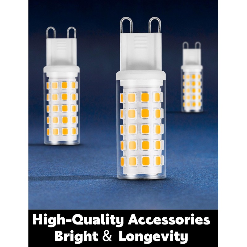 Non-dimmable G9 LED Bulb 6w 2700k Warm White, 50W-60W G9