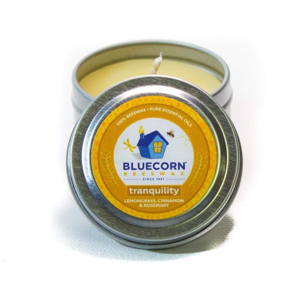 Bluecorn Beeswax Aromatherapy Beeswax Travel Tin (2oz, Tranquility)