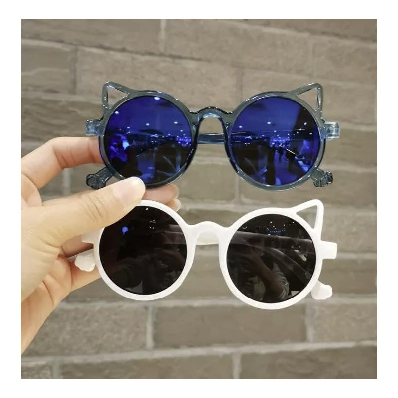 BlinkRite Trendy Round-Shaped LIttle Devil Cat Ear Sunglasses for Girls