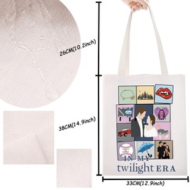 TSOTMO Movie Merch Gift Vampire Gift Vampire Fans Gift Movie Inspired Tote Bag Gift For Bella Edward Fans (TW Tote)