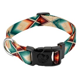 Country Brook Petz - Deluxe Cheyenne Arrows Dog Collar - Made in The U.S.A. - Stripes Collection Featuring Linear Designs (1 Inch, Medium)