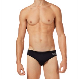 Emporio Armani Men's Standard Classic Swim Brief, Black, Medium