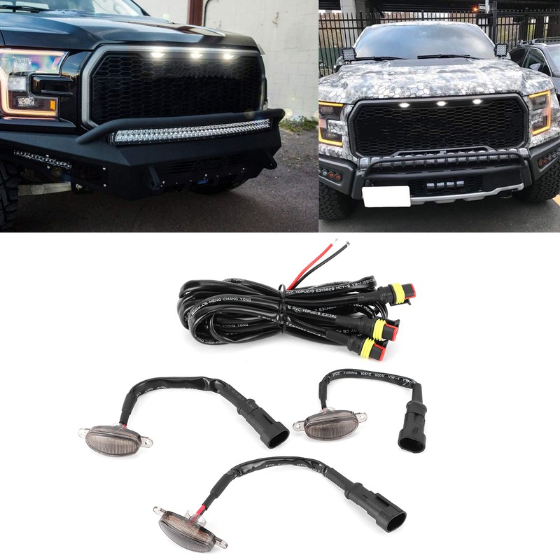 LED Front Grille Running Light Smog Warning Lamp Fit for