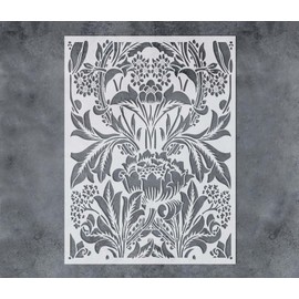 GSS Designs Large Vintage Art Paint Flower Stencils SL-287 (Flower 12'' x 16'')