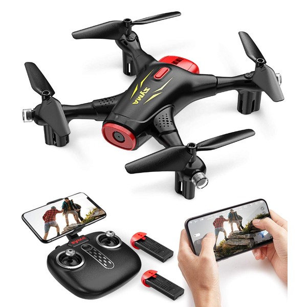 Syma X400 Mini Drone with Camera for Adults & Kids HD Wifi FPV Quadcopter with App Control, Altitude Hold, 3D Flip, One Key Function, Headless Mode, 2 Batteries, Easy to Fly for Beginners