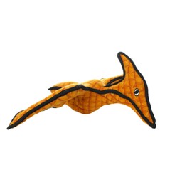 TUFFY - World's Tuffest Soft Dog Toy -Dinosaur Pteradactyl- Squeakers - Multiple Layers. Made Durable, Strong & Tough. Interactive Play (Tug, Toss & Fetch). Machine Washable & Floats.
