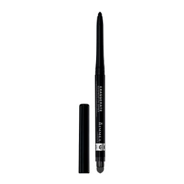 Rimmel Exaggerate Eye Definer, Noir, 1 Count, Waterproof Long Lasting Easy Twist Up Self-Sharpening Eye Color Pencil