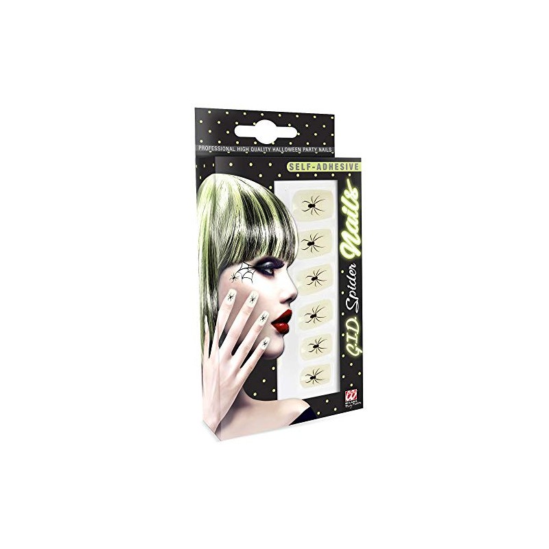 WIDMANN ? Set 12 Nail Glow Spiders Car Womens, vd-wdm05356,