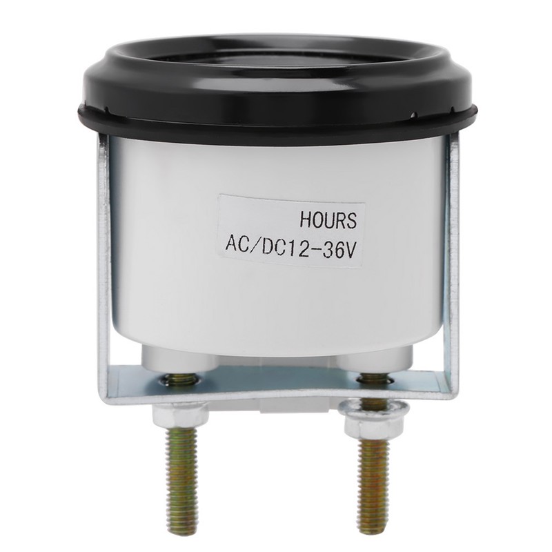 12‑36V DC AC 6 Digit Accurate Round Quartz Hour Meter