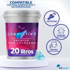 Gel Conductor C/ Colágeno Facial Corporal 20 Litros Neutra