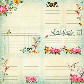 Graphic45 DESIGN BEAUTY (1 PC) 12x12 Scrapbooking Paper ART CREATE IMAGINE